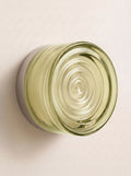 Applique murale ONDE vert olive, verre moulé