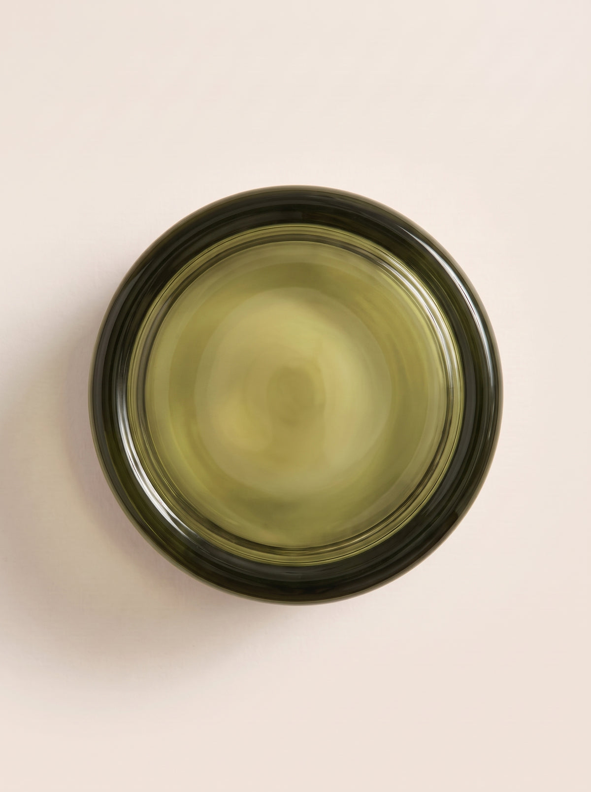 Applique murale ORBE vert olive, verre lisse